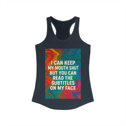 Subtitles Women's Racerback Tank