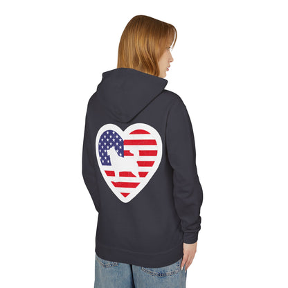 Malamute Flag Unisex Lightweight Hoodie
