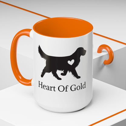 Heart Of Gold 2-Tone Coffee Mug