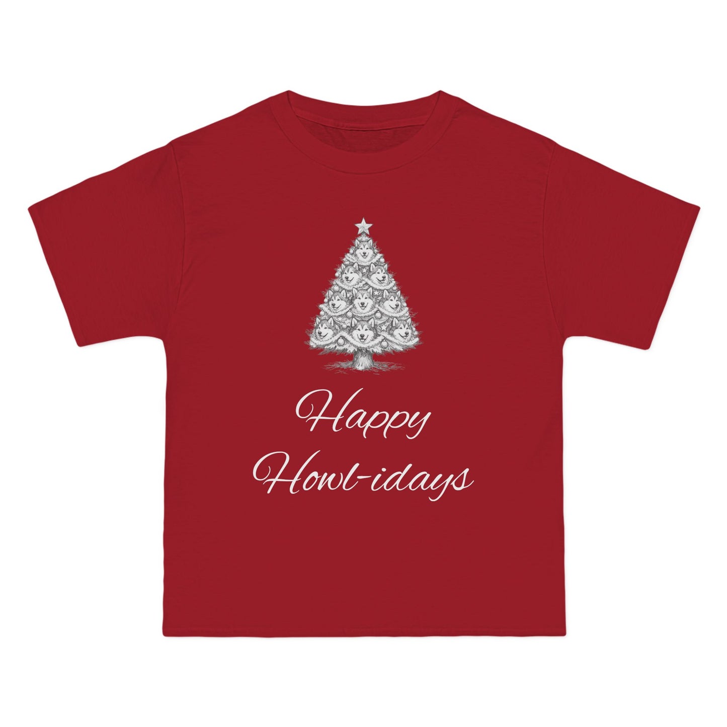Happy Howl-idays Men's Short-Sleeve Crewneck Tee