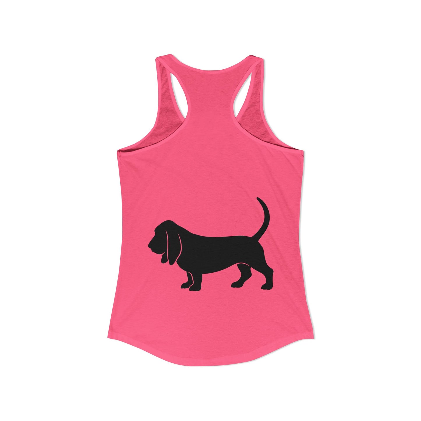 Basset Silhouette Women's Racerback Tank