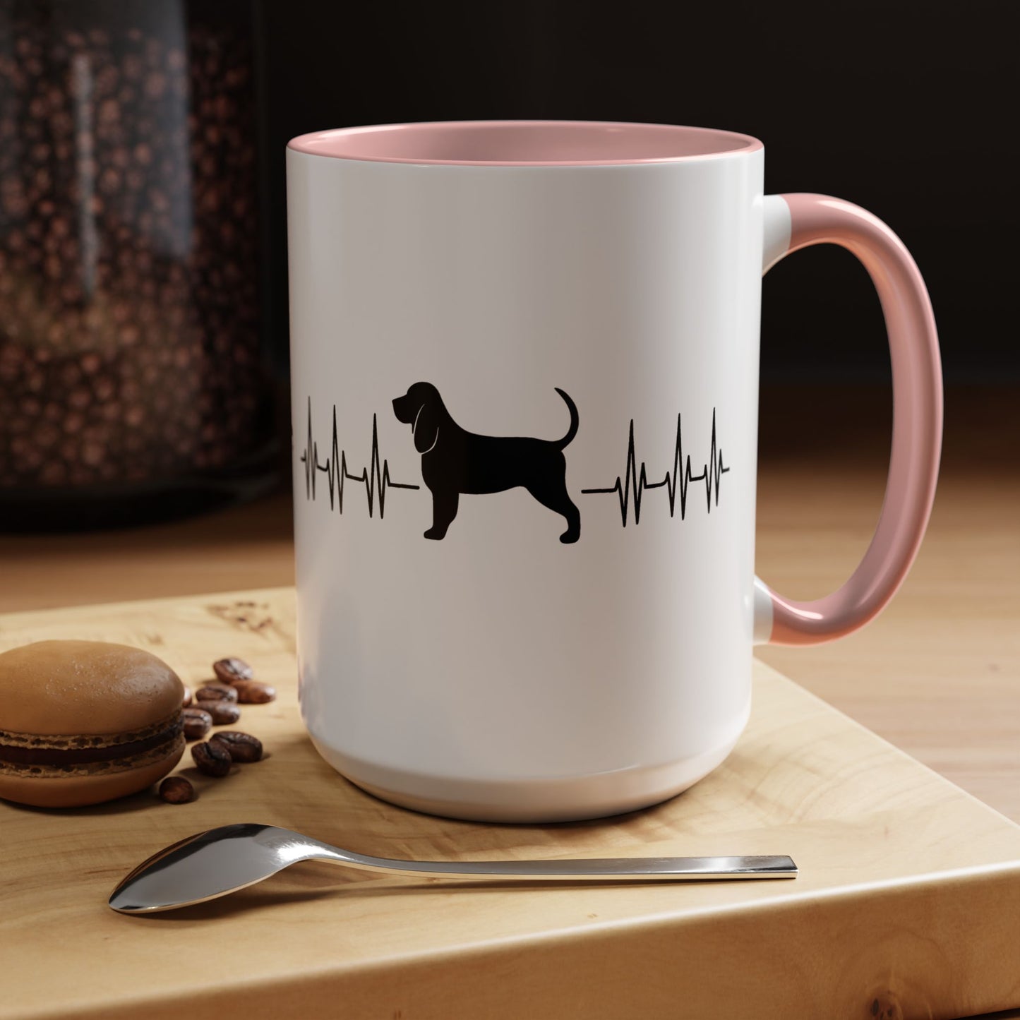 My Heart Beats For Bloodhounds 2-Tone Coffee Mug