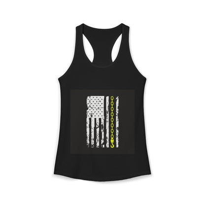 Thin Yellow Line Women's Racerback Tank