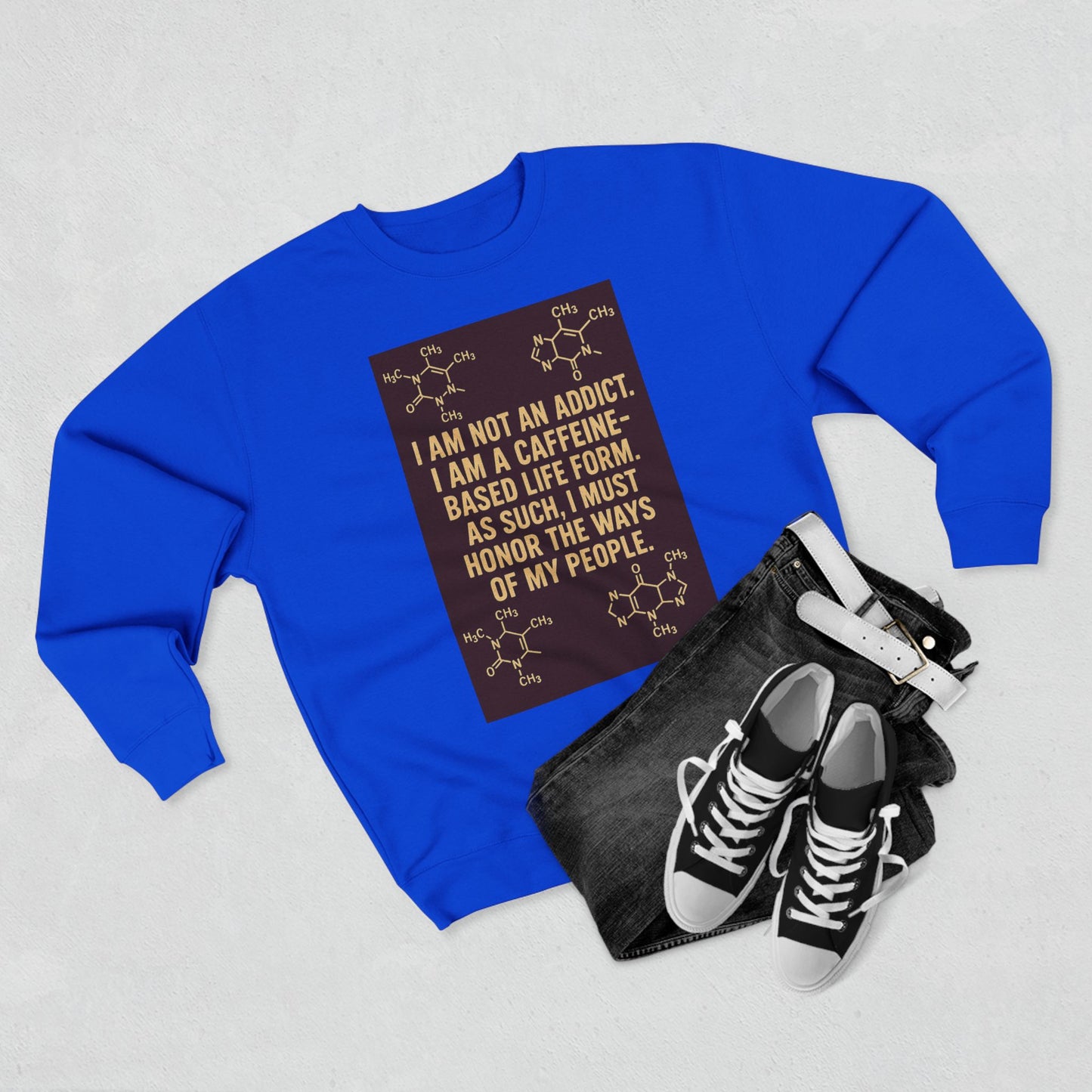 Not An Addict Unisex Crewneck Sweatshirt