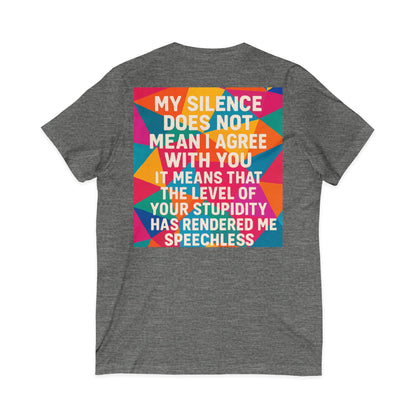 Speechless Unisex Short Sleeve V-Neck Tee