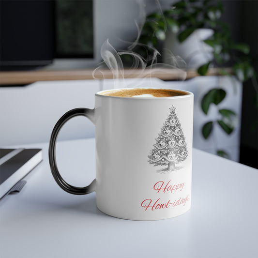Happy Howl-idays Color Changing Mug