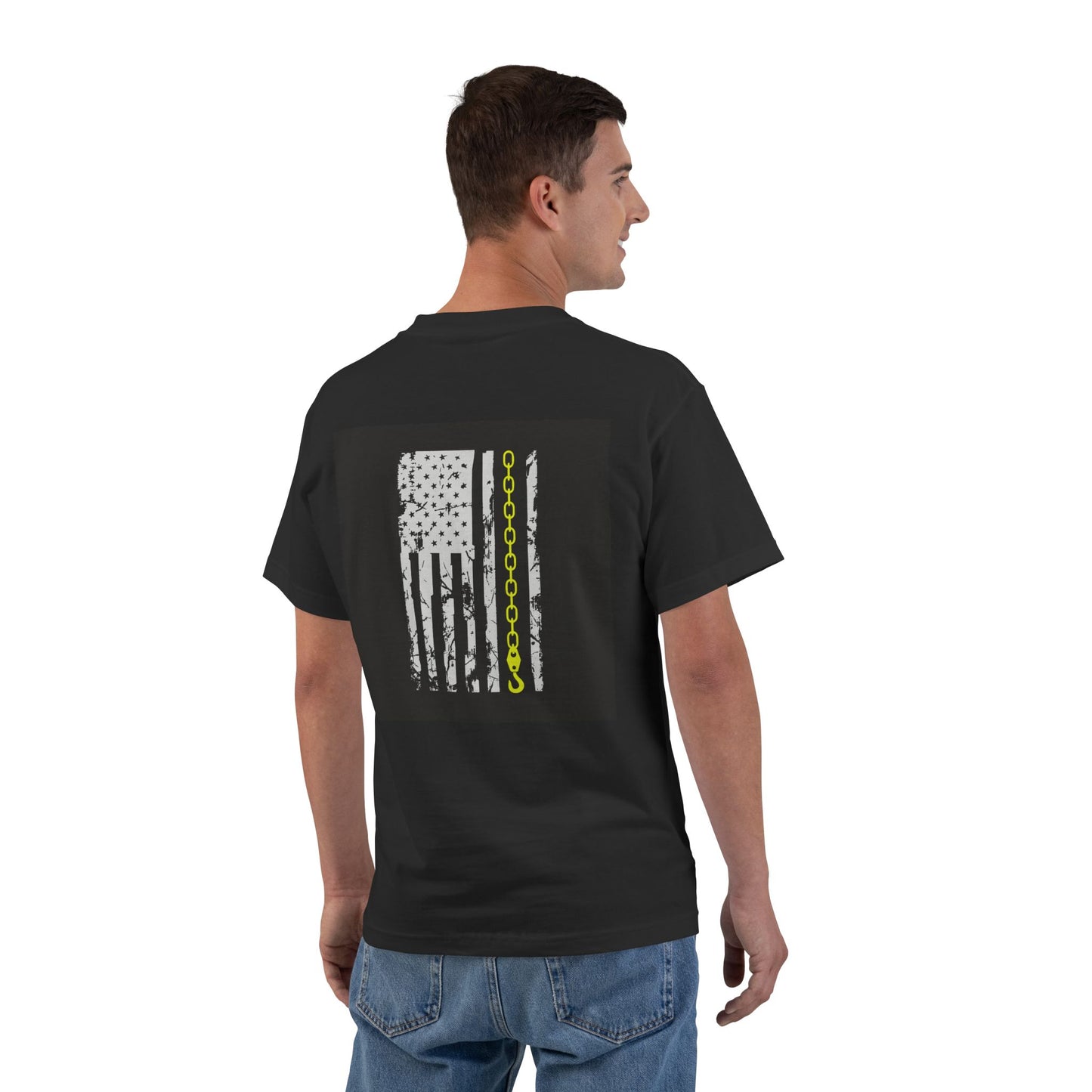 Thin Yellow Line Men's Short-Sleeve Crewneck Tee