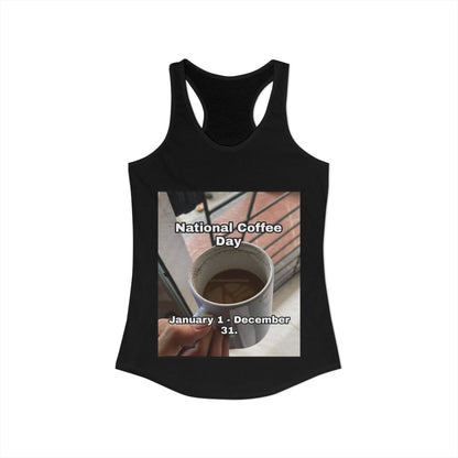 National Coffee Day Women's Racerback Tank
