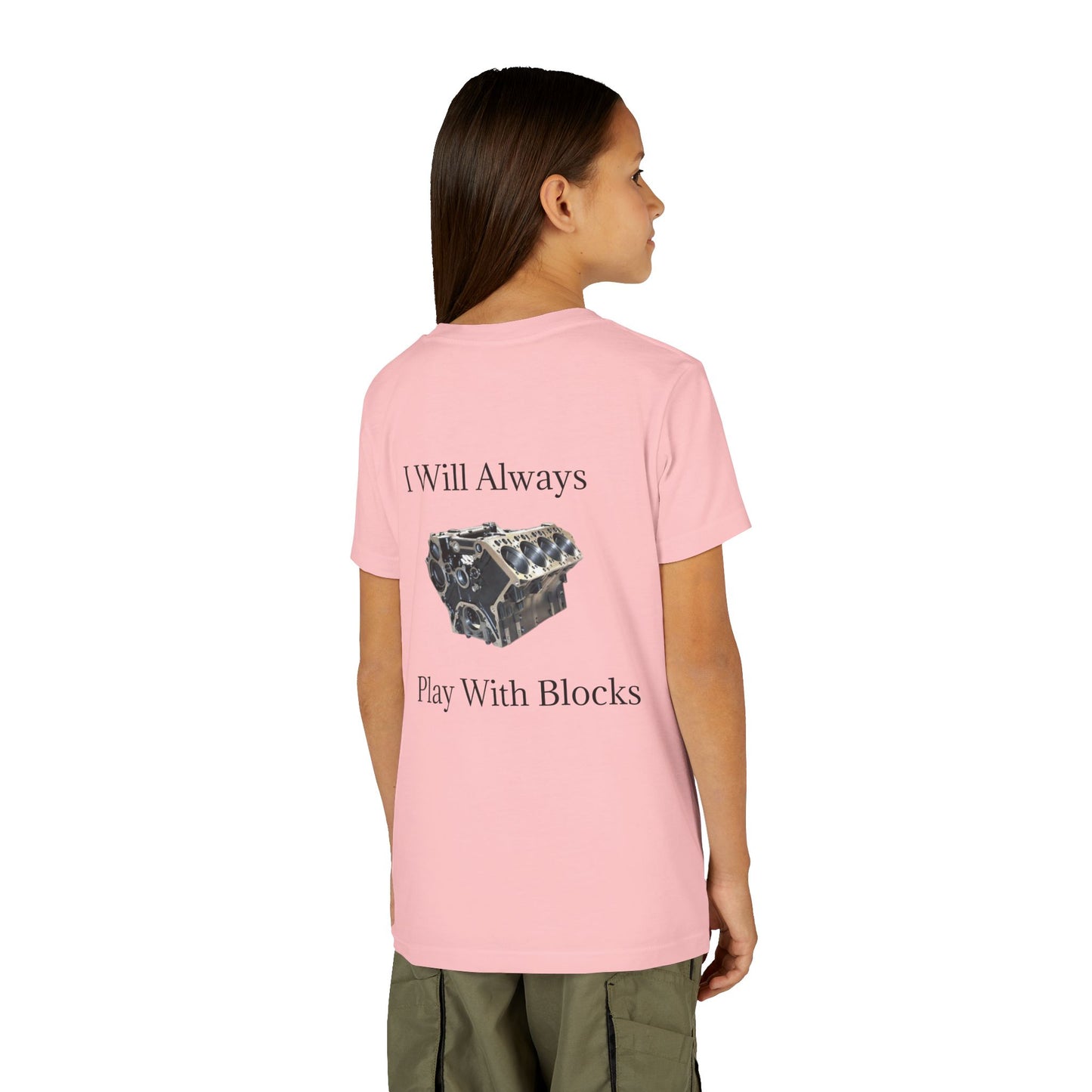 Play With Blocks Youth Unisex Short Sleeve Crewneck Tee