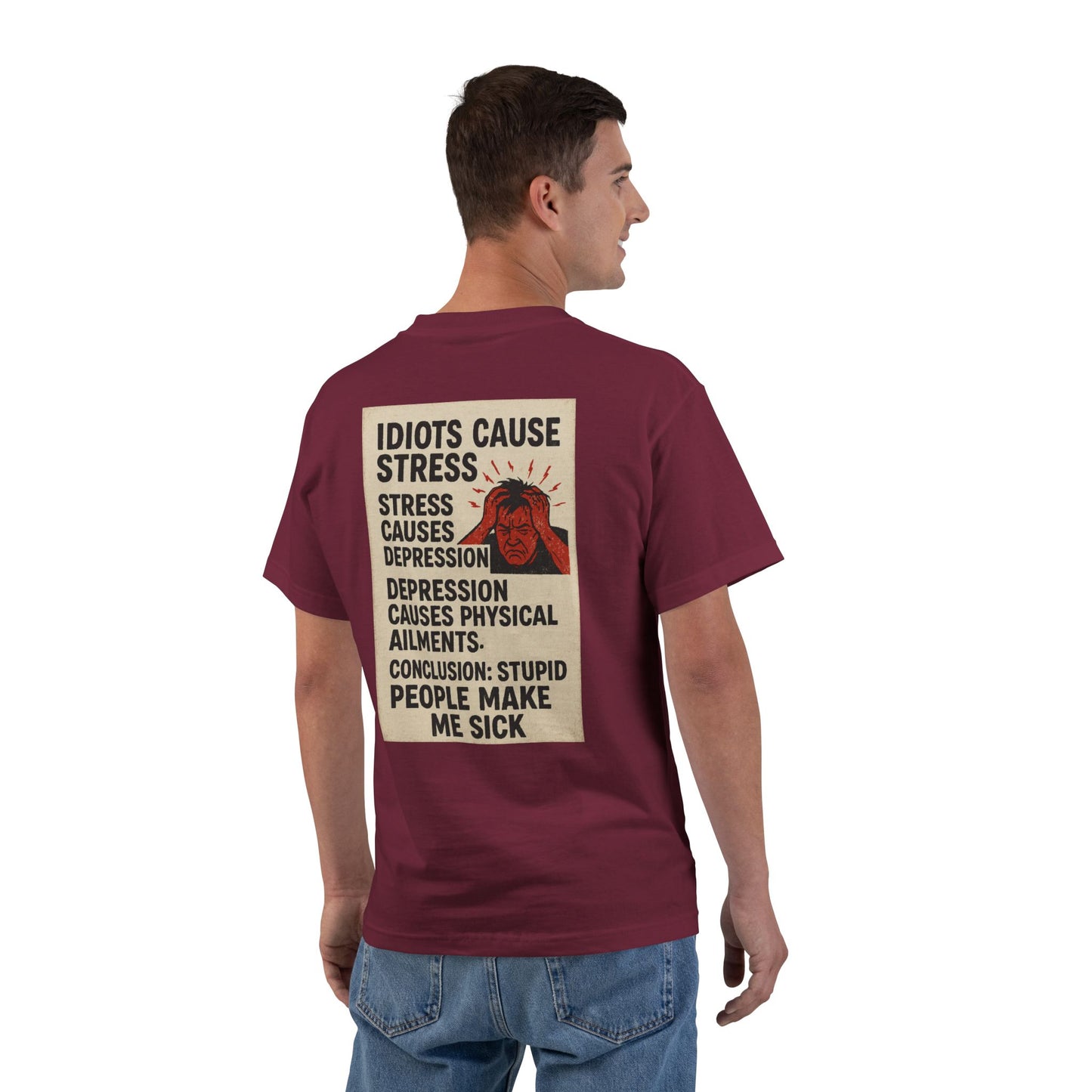 Stupid People Men's Short-Sleeve Crewneck Tee