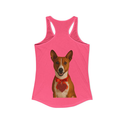 Cupid's Companion Basenji Women's Racerback Tank