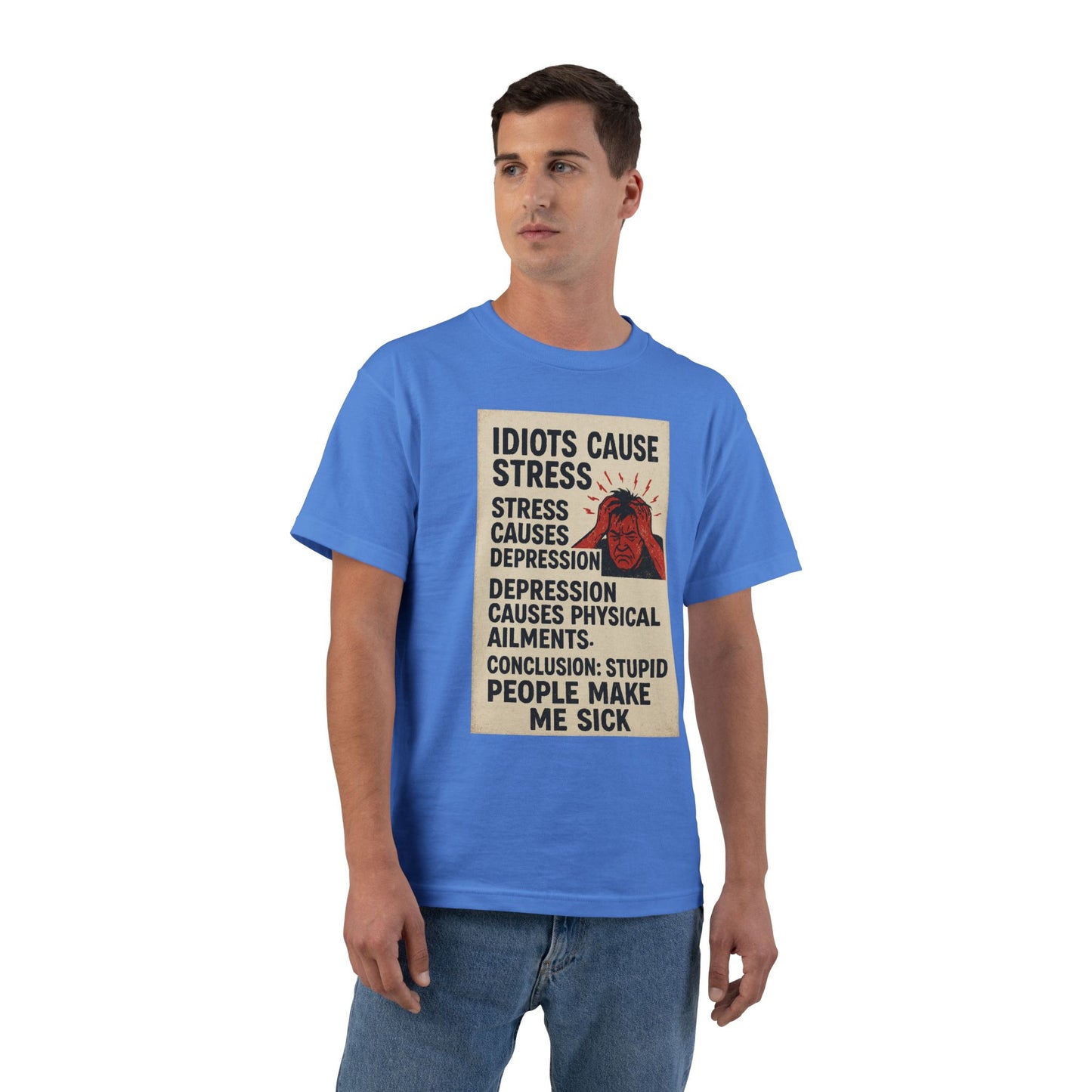 Stupid People Men's Short-Sleeve Crewneck Tee