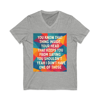 No Filter Unisex Short Sleeve V-Neck Tee