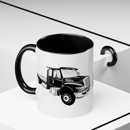 Flatbed Tow Truck 2-Tone Coffee Mug