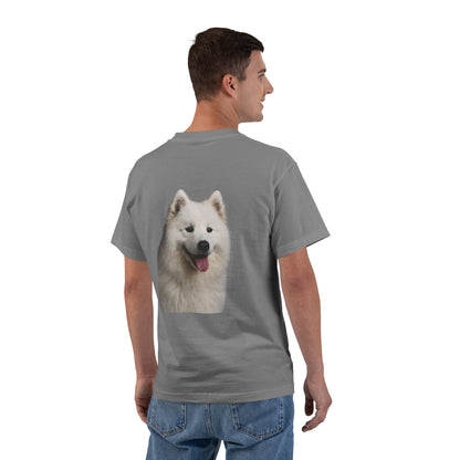 Samoyed Head Men's Short-Sleeve Crewneck Tee