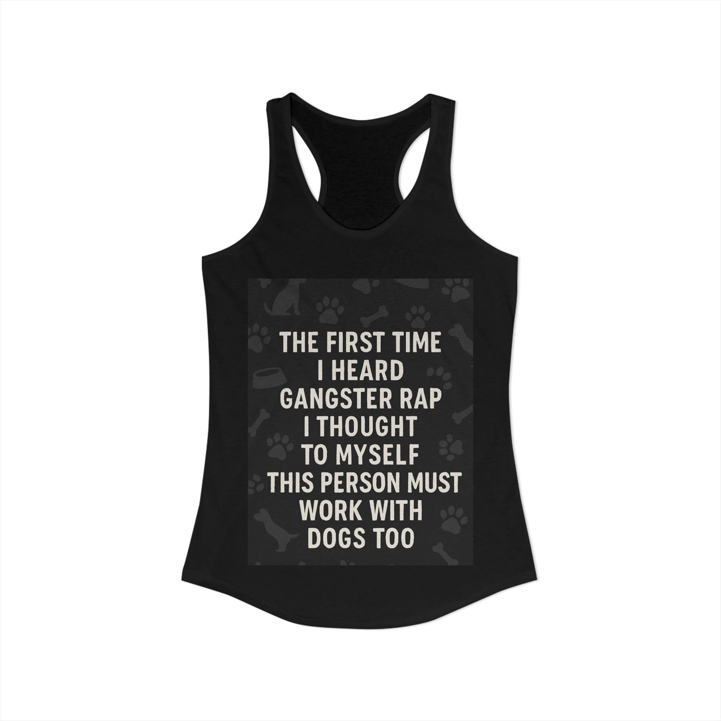 Gangster Rap Women's Racerback Tank