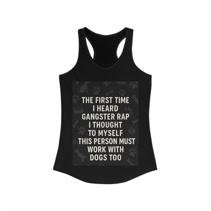 Gangster Rap Women's Racerback Tank