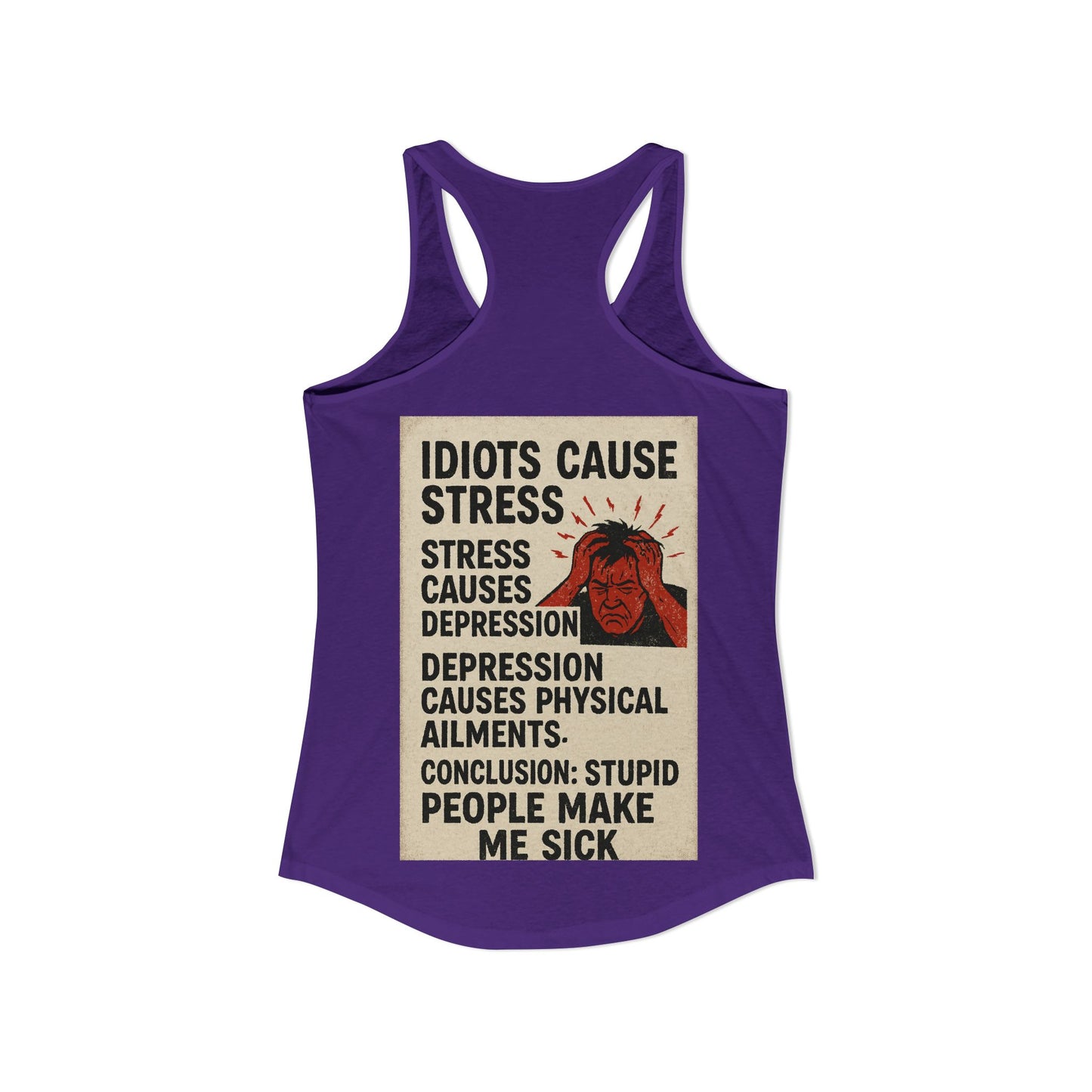 Stupid People Women's Racerback Tank