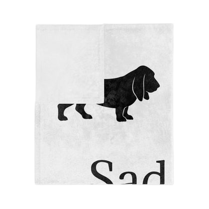 Sad Little Low Rider Velveteen Microfiber Blanket