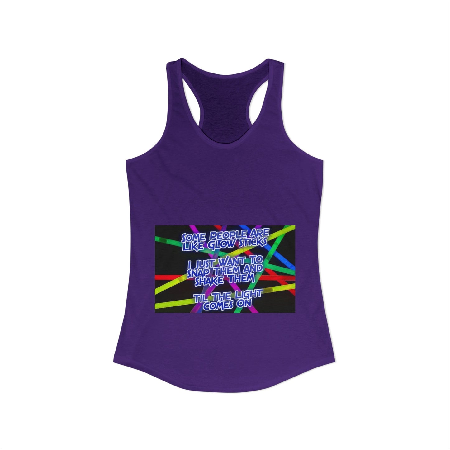 Glow Sticks Women's Racerback Tank