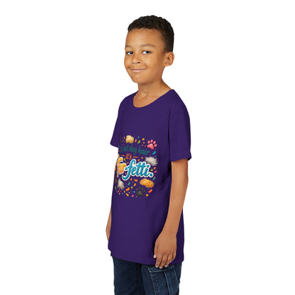 Fur-Fetti Dog Youth Unisex Short Sleeve Crewneck Tee