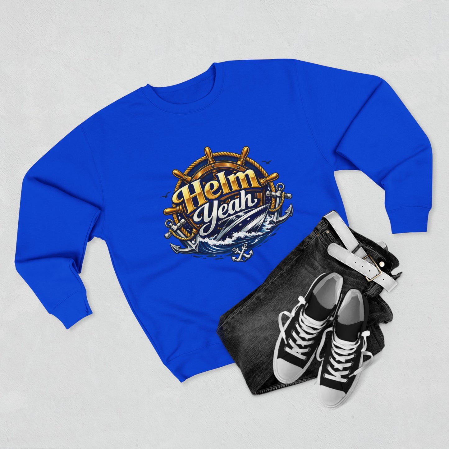 Helm Yeah Unisex Crewneck Sweatshirt