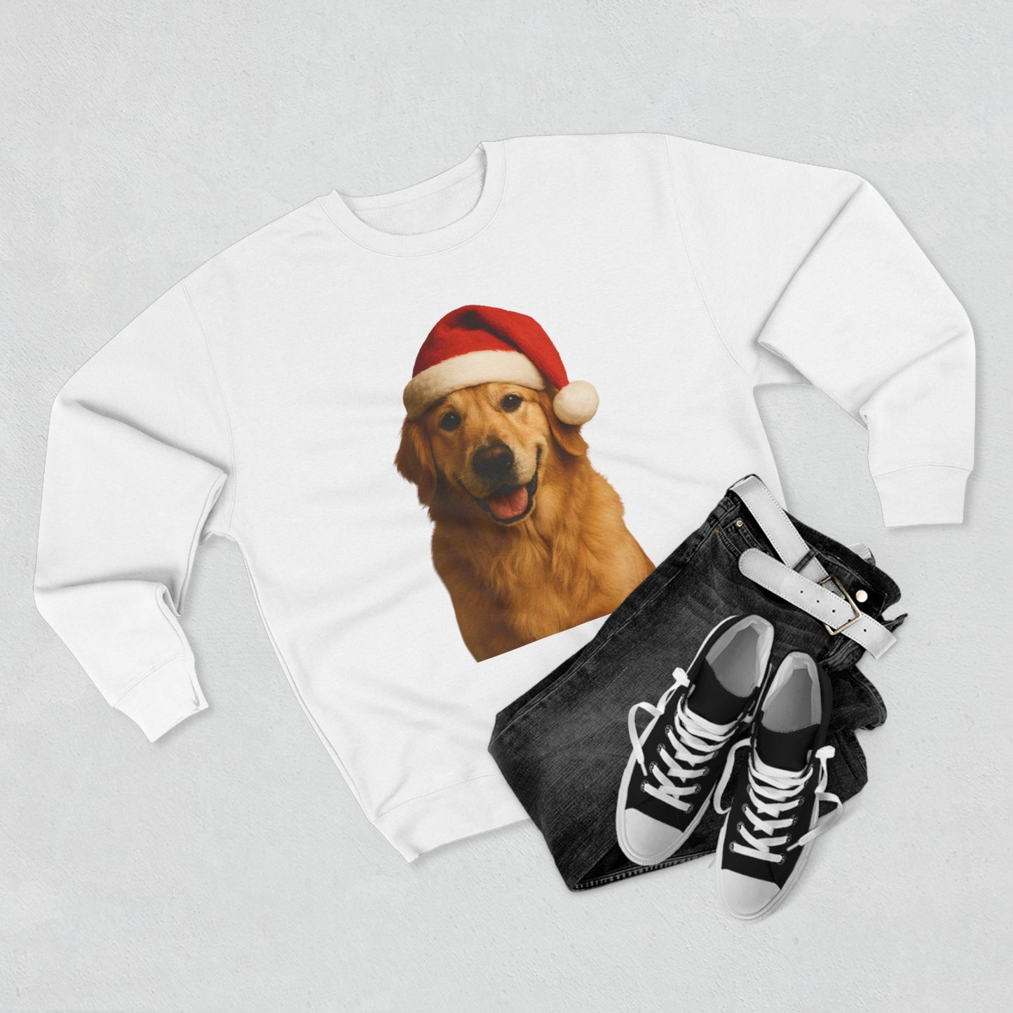 Santa Paws Golden Unisex Crewneck Sweatshirt