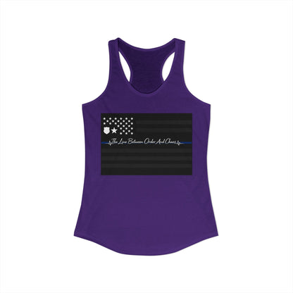 Thin Blue Line Women's Racerback Tank