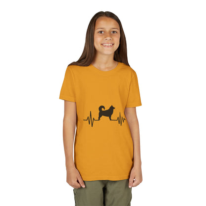 My Heart Beats For Malamutes Youth Unisex Short Sleeve Crewneck Tee