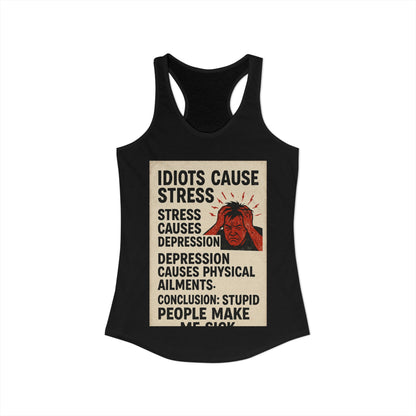 Stupid People Women's Racerback Tank
