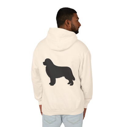 Newfie Silhouette Unisex Lightweight Hoodie