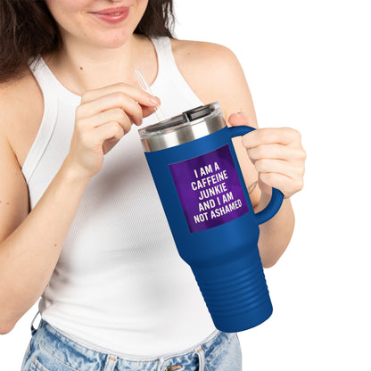Caffeine Junkie Insulated Travel Mug