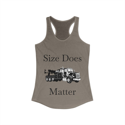 Size Does Matter Women's Racerback Tank