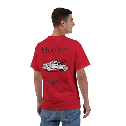 H**ker Express Wheel Lift Tow Truck Men's Short-Sleeve Crewneck Tee