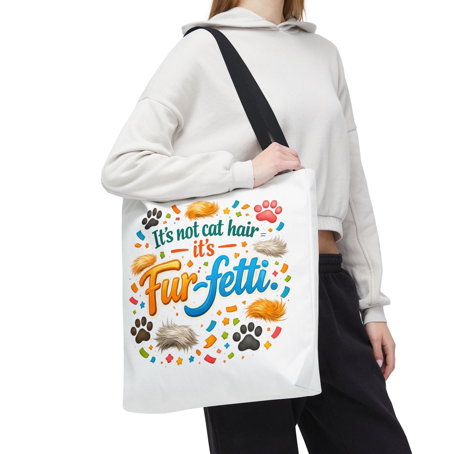 Fur-Fetti Cat Tote Bag