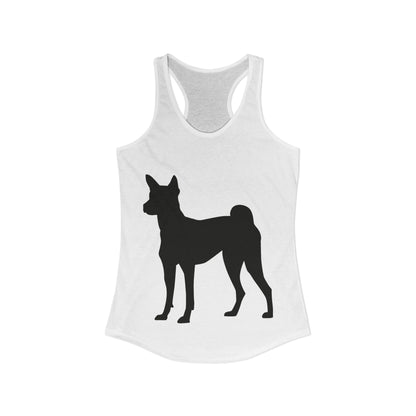 Basenji Silhouette Women's Racerback Tank
