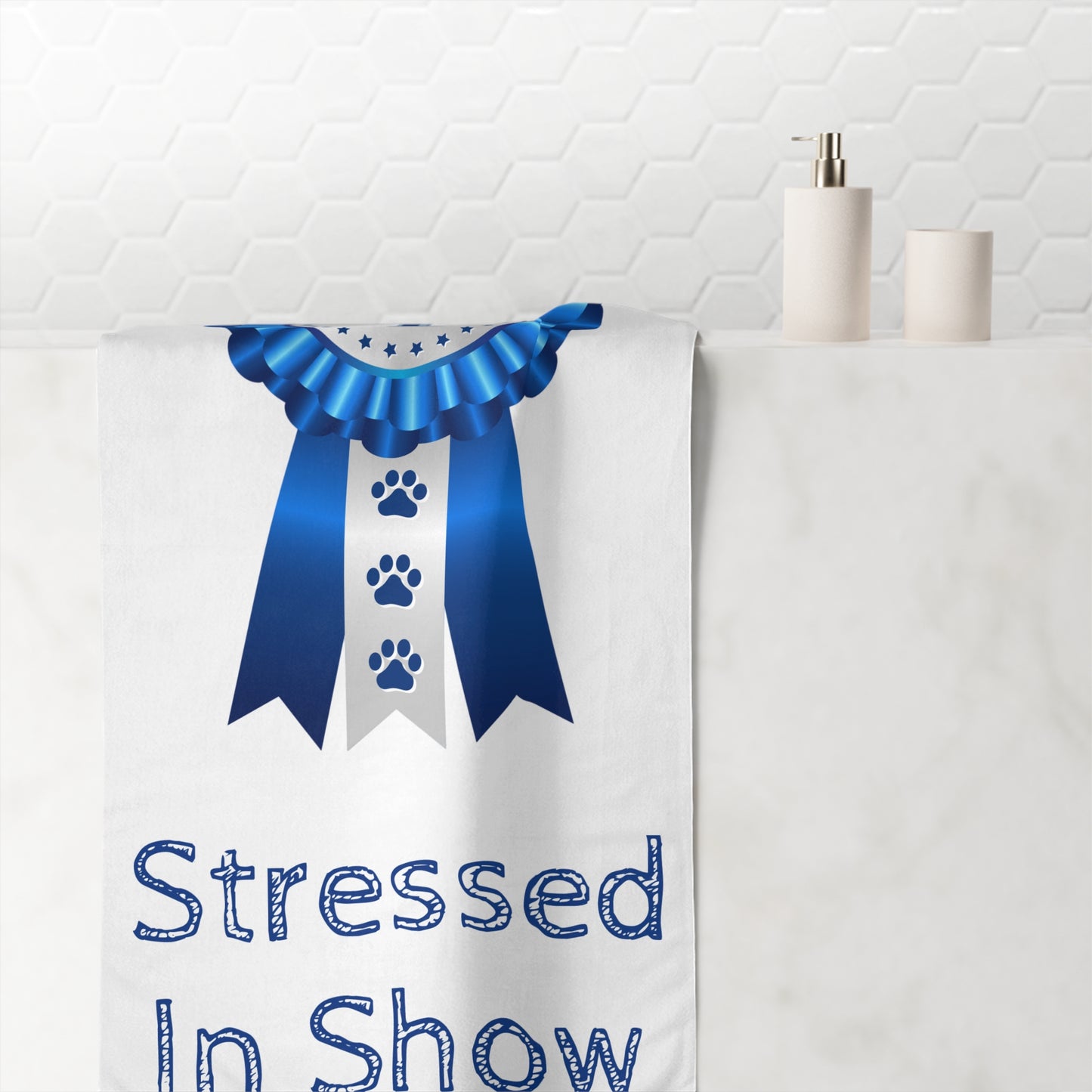 Stressed In Show Mink-Cotton  Beach Towel