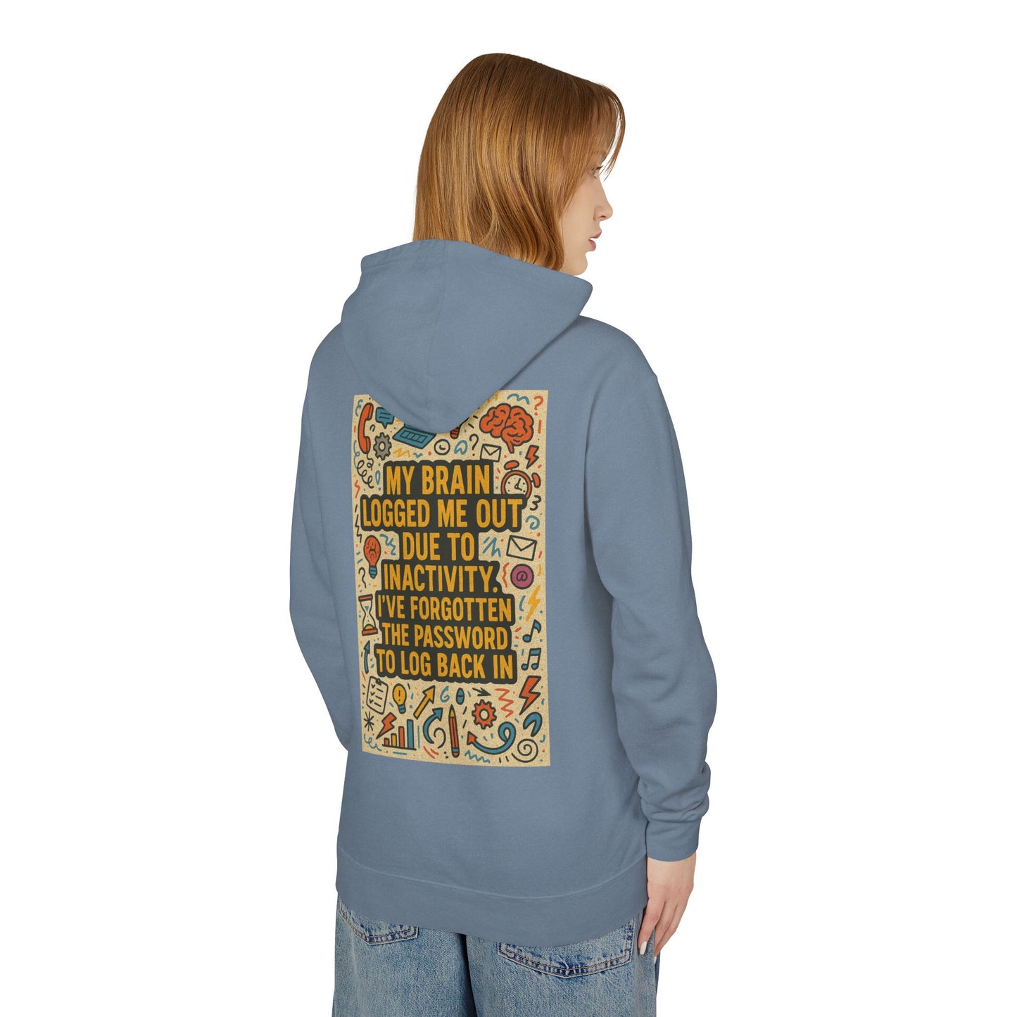 Logged Out Unisex Lightweight Hoodie