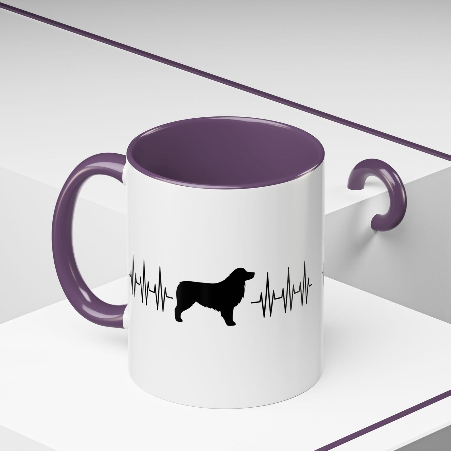 My Heart Beats For Aussies 2-Tone Coffee Mug