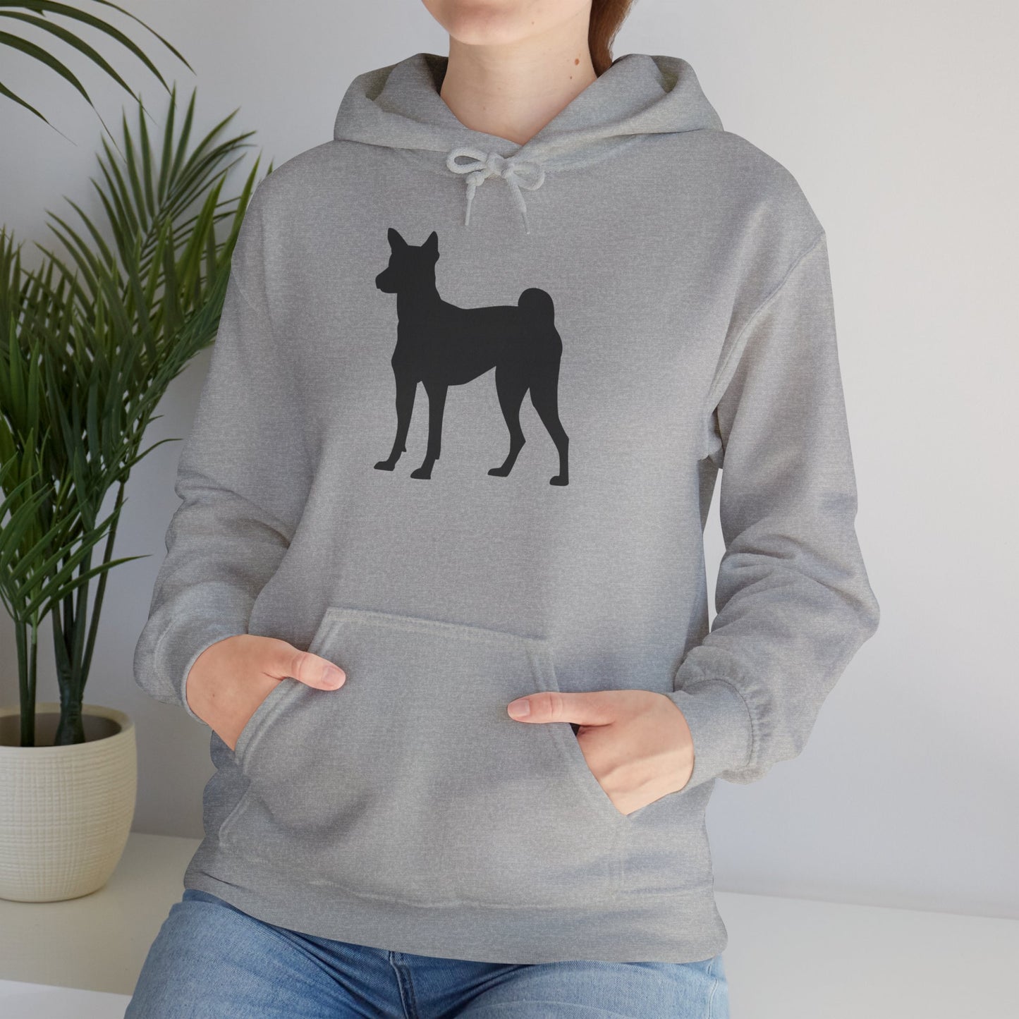 Basenji Silhouette Unisex Hoodie