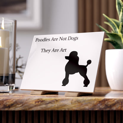 Not Dogs Ceramic Photo Tile