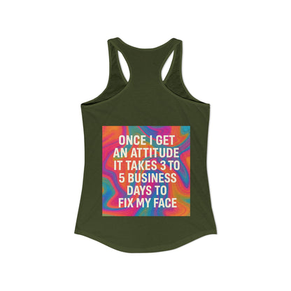 Fix My Face Women's Racerback Tank