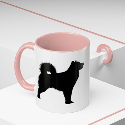 Malamute Silhouette 2-Tone Coffee Mug