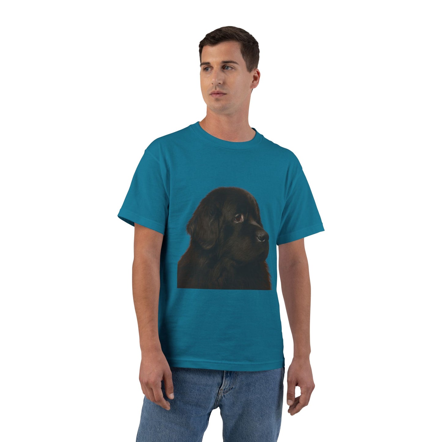 Newfie Head Men's Short-Sleeve Crewneck Tee
