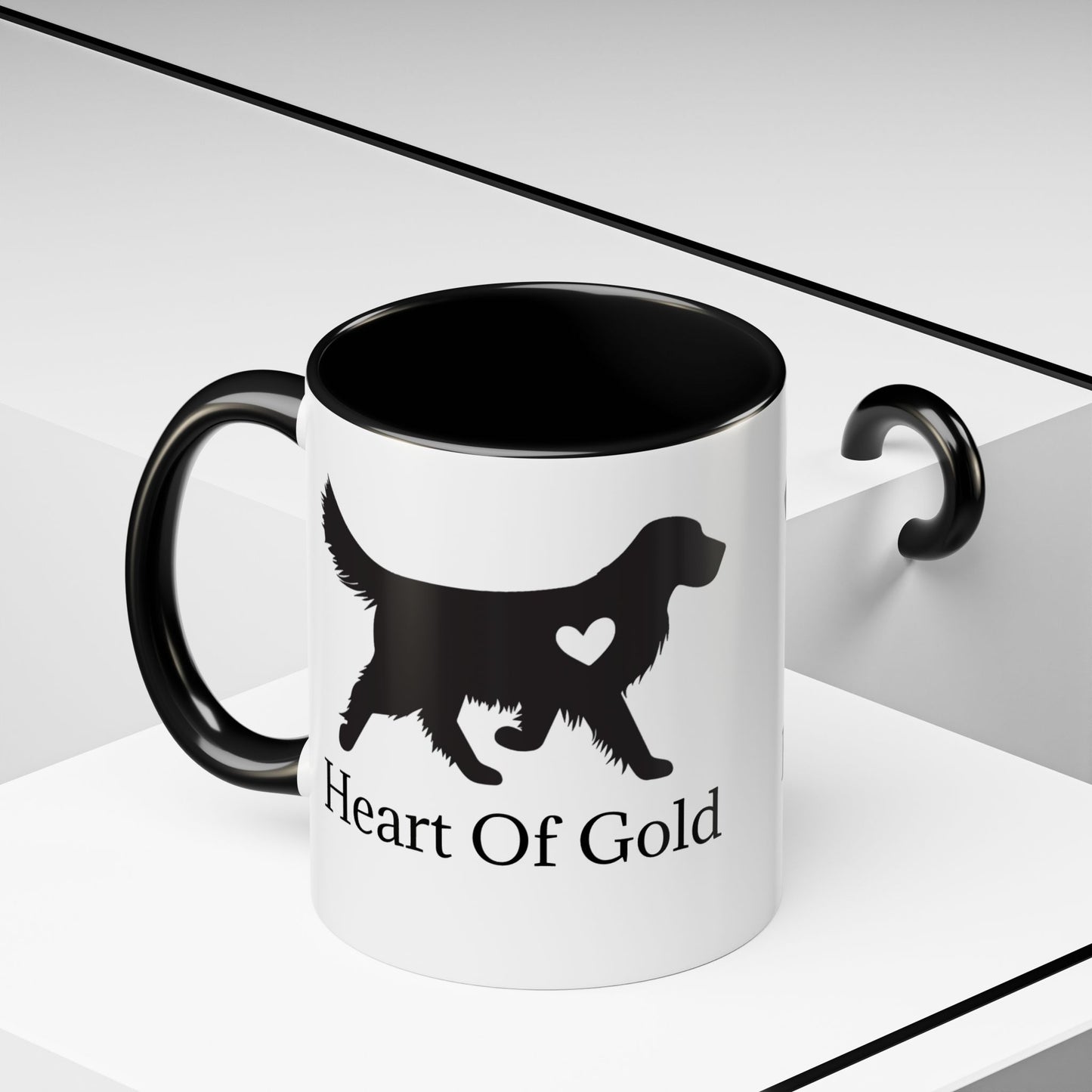 Heart Of Gold 2-Tone Coffee Mug
