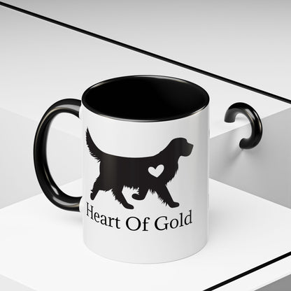 Heart Of Gold 2-Tone Coffee Mug