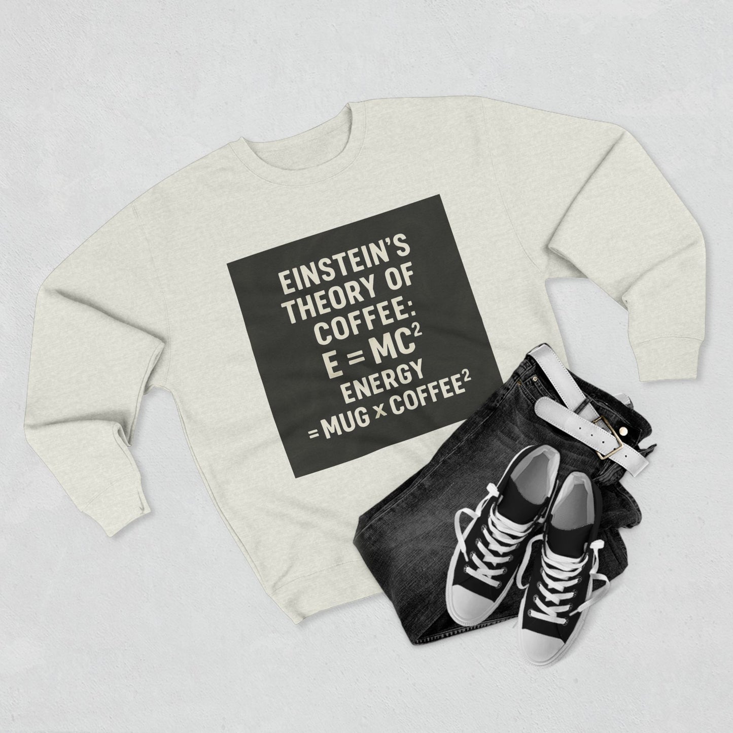 Einstein's Theory Of Coffee Unisex Crewneck Sweatshirt