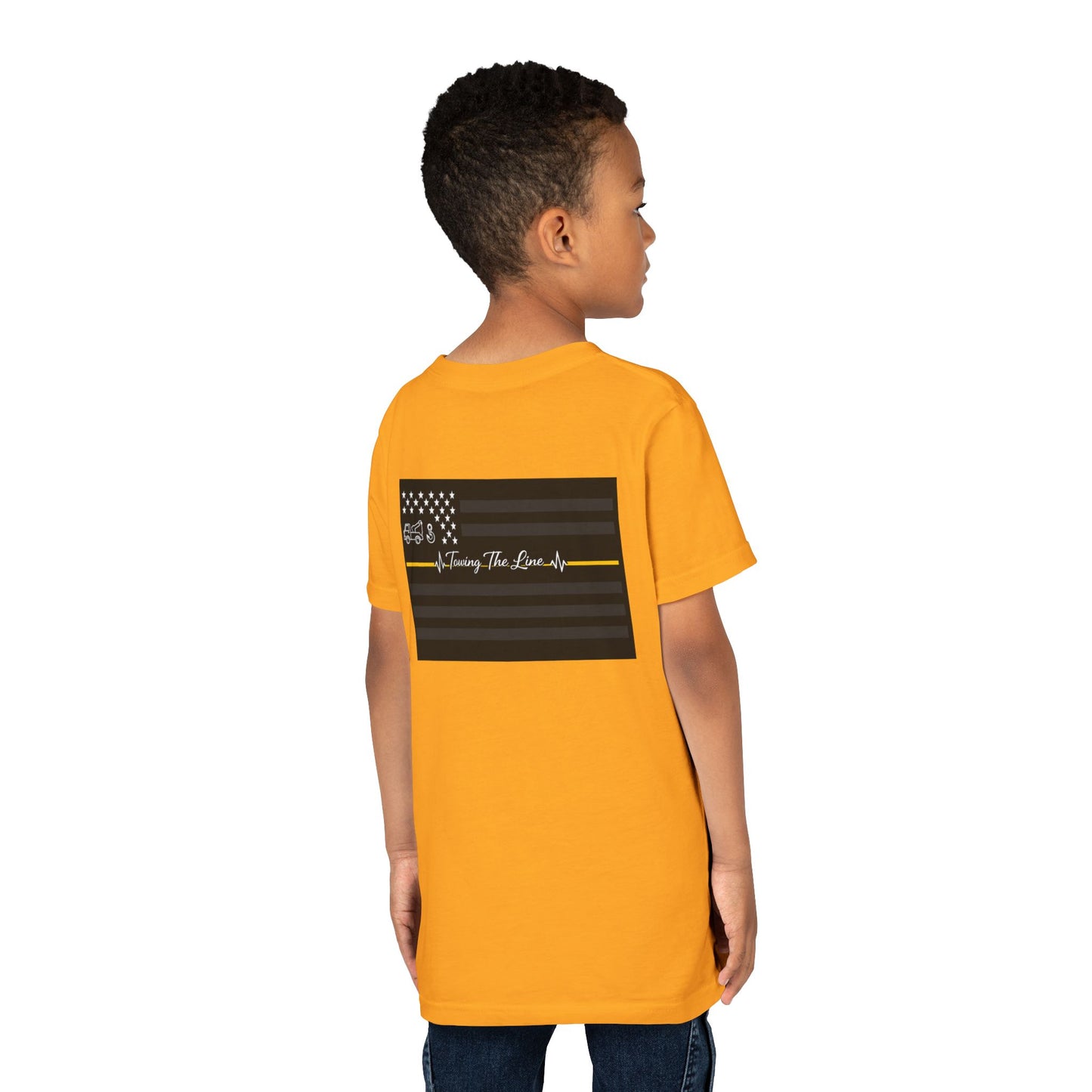 Thin Yellow Line Youth Unisex Short Sleeve Crewneck Tee