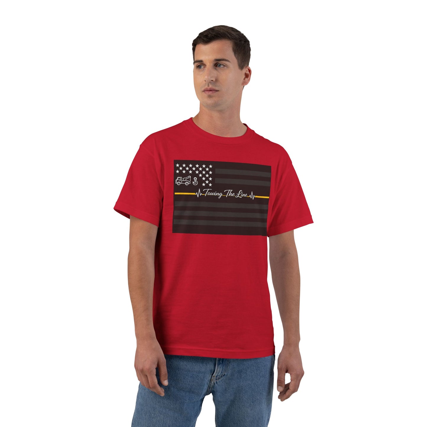 Thin Yellow Line Men's Short-Sleeve Crewneck Tee