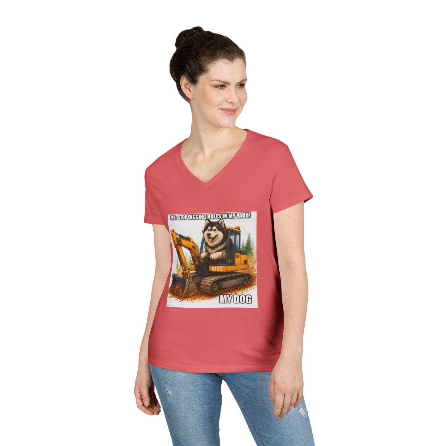 Digmaster 2000 Women's V-Neck T-Shirt